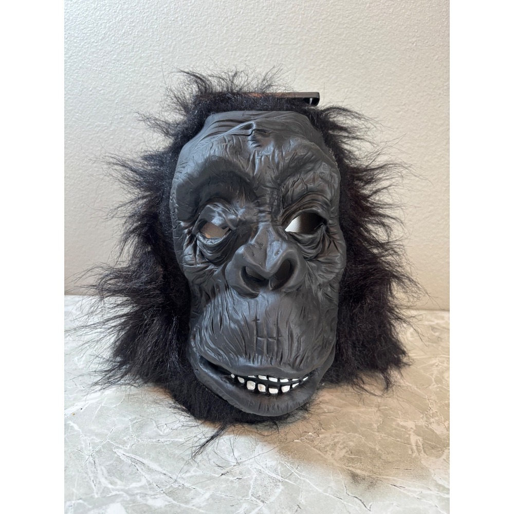 Realistic Gorilla Mask Adult Halloween Costume Party Cosplay Accessory Y2K Vtg